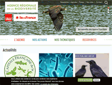 Tablet Screenshot of natureparif.fr